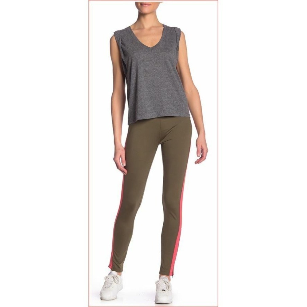 Free People women legging OB763026 green pink XS MSRP $78